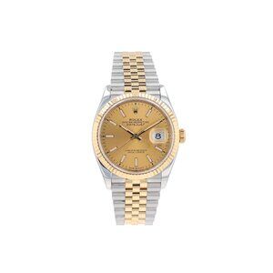 Rolex Datejust 126233 36mm Champagne Index Luminous Dial Fluted Bezel Jubilee
